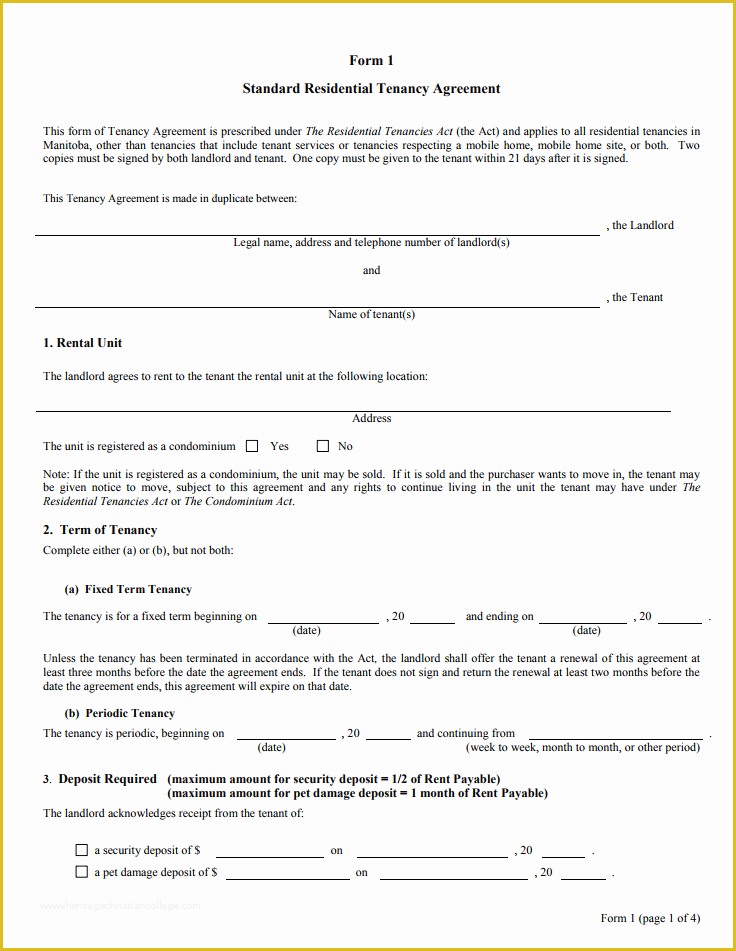 Tenancy Agreement form Template Free Of Tenancy Agreement Templates Free Download Edit Print