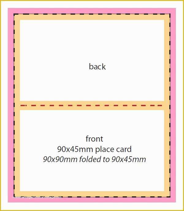 Tent Card Template Free Download Of 7 Place Card Templates