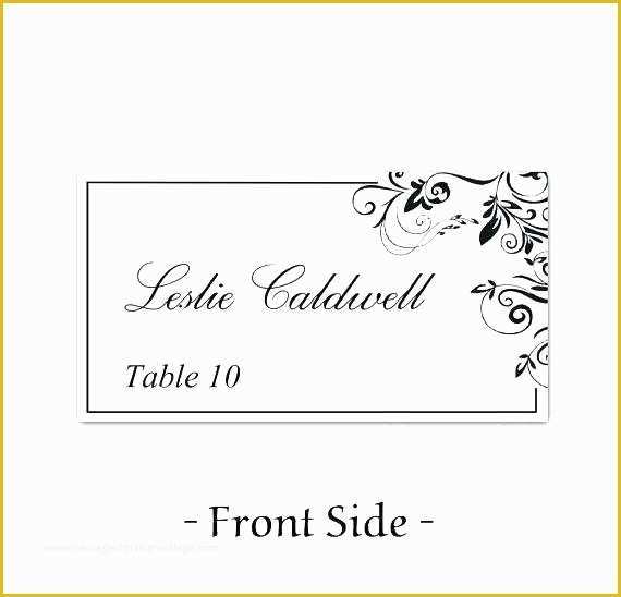 Tent Card Template Free Download Of Place Card Template Download Wedding Place Card Template