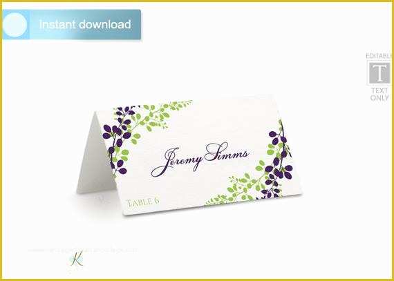Tent Card Template Free Download Of Wedding Place Card Template Tent Download by Karmakweddings