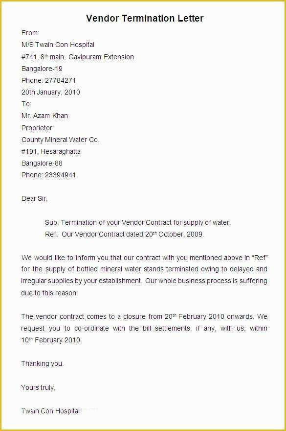 Termination Letter Template Free Of 23 Free Termination Letter Templates Pdf Doc
