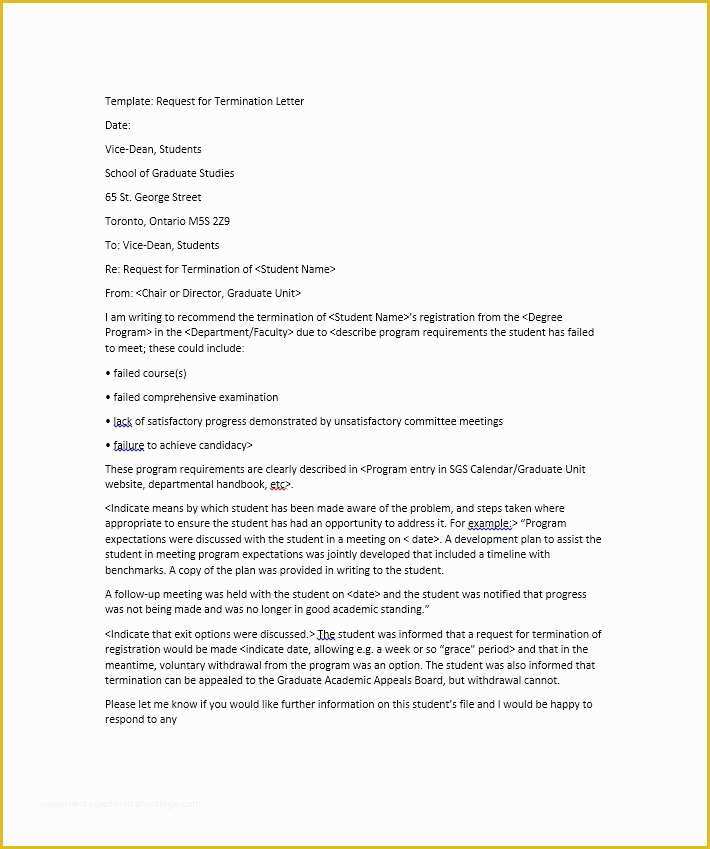 Termination Letter Template Free Of 35 Perfect Termination Letter Samples [lease Employee