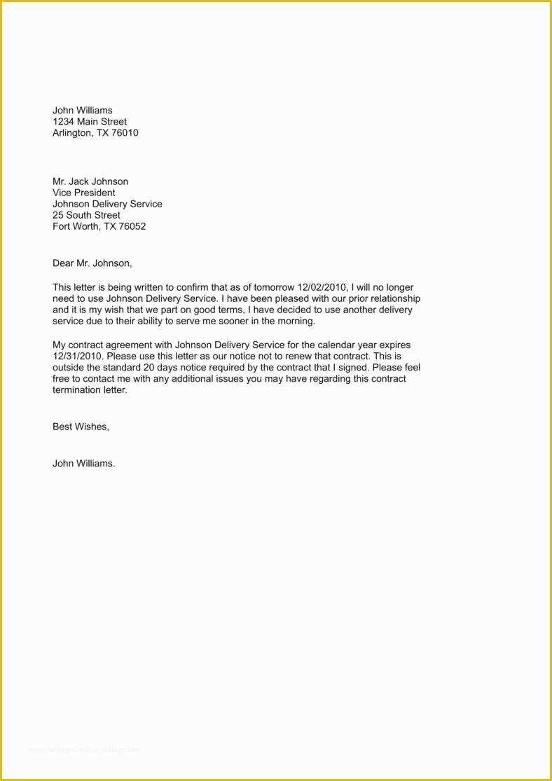 Termination Letter Template Free Of Breach Contract Termination Letter Design Templates