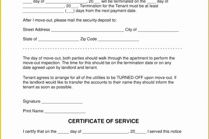 Termination Letter Template Free Of Lease Termination Letter