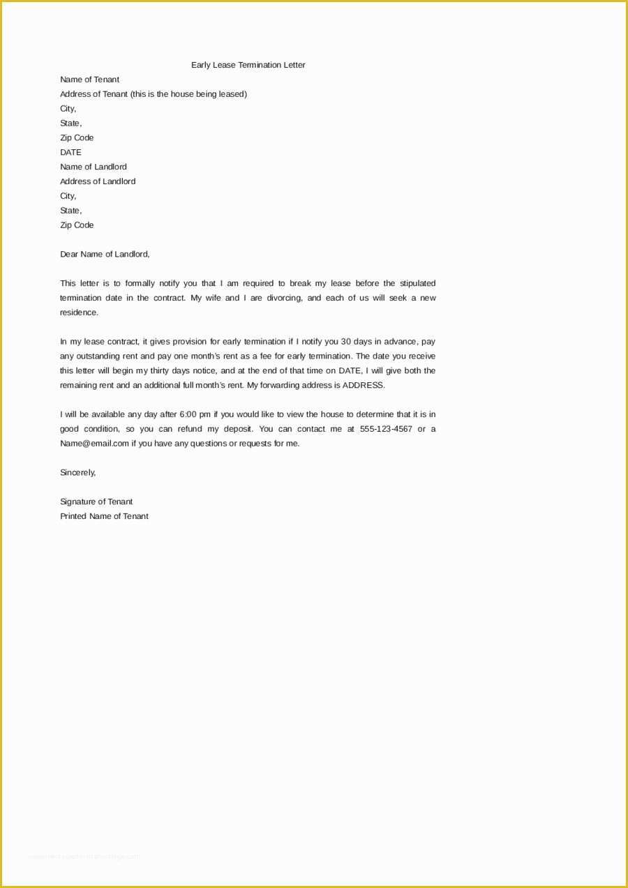 Termination Letter Template Free Of Notice Contract Termination Letter Template Samples