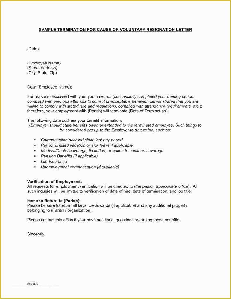 Termination Letter Template Free Of Termination Letter Templates 26 Free Samples Examples