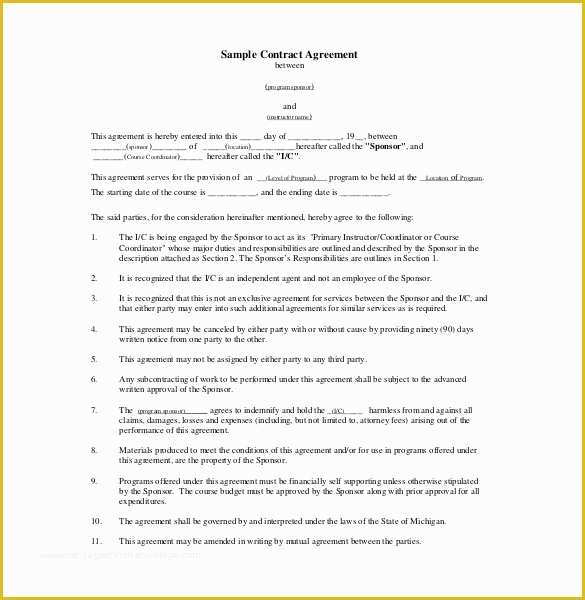 Terms Of Use Agreement Template Free Of 27 Legal Agreement Templates – Free Sample Example