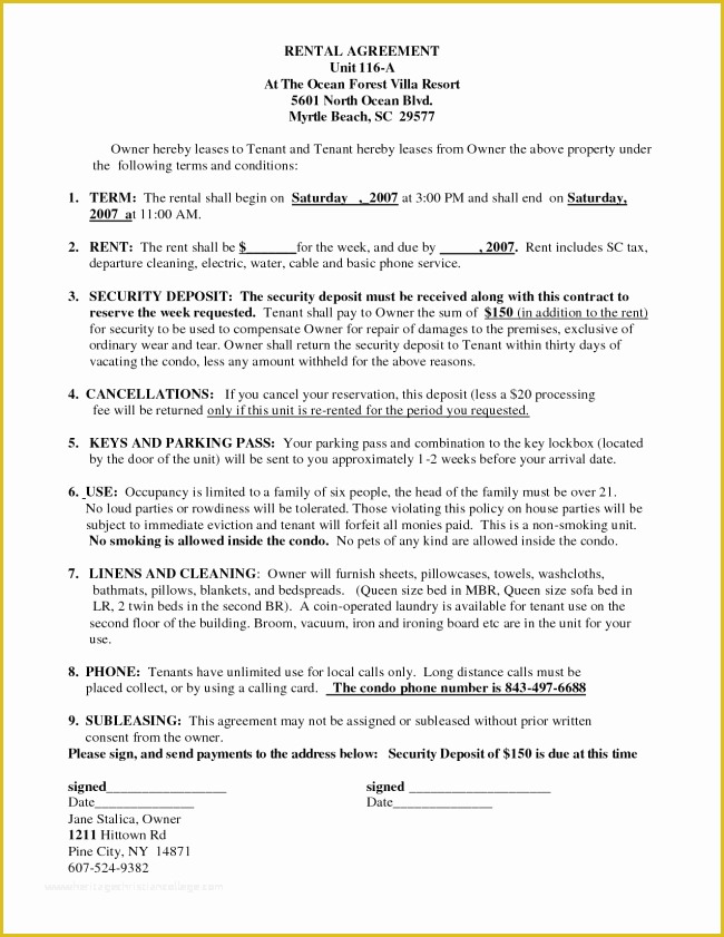 Terms Of Use Agreement Template Free Of Appealing Example Of Blank Rental Agreement Template with
