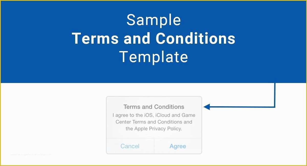 Terms Of Use Agreement Template Free Of Sample Terms and Conditions Template Termsfeed