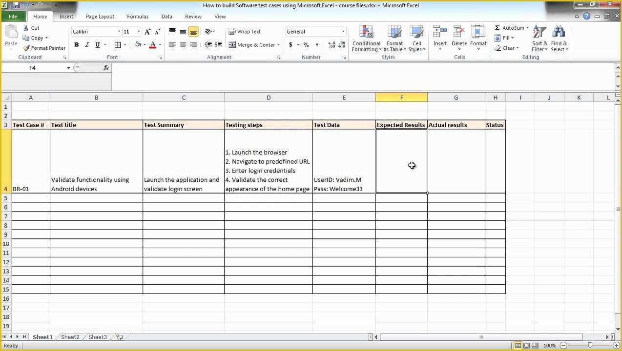 Test Case Template Excel Free Download Of Business Plan Financial Template Excel Download Test Case
