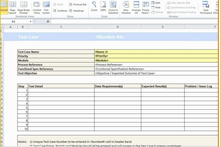 Test Case Template Excel Free Download Of Elegant Test Summary Report Excel Template Professional