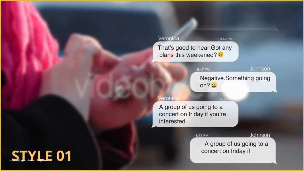 Text Message after Effects Template Free Of Chat Messages after Effects Template On Videohive