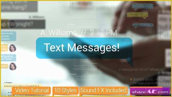 Text Message after Effects Template Free Of Elements Free Download after Effects Projects Stock