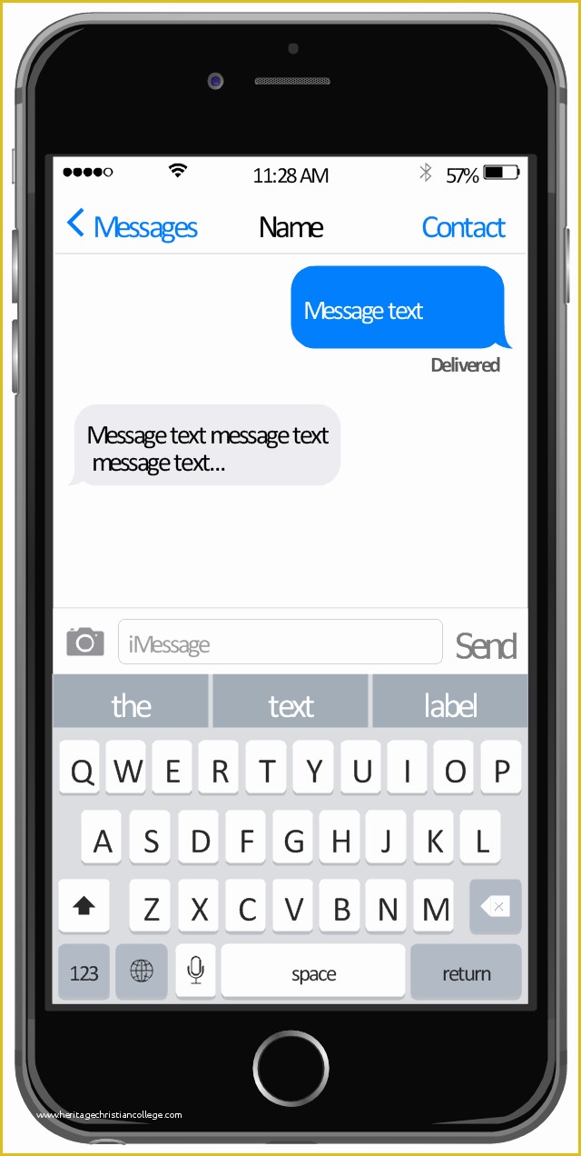 Text Message Templates Free Of How to Design An Interface Mockup for iPhone Application