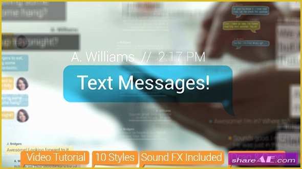 Text Messaging after Effects Template Free Download Of Elements Free Download after Effects Projects Stock