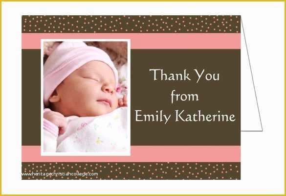Thank You Card Template Free Download Of 22 Christening Thank You Cards Ai Psd Google Docs