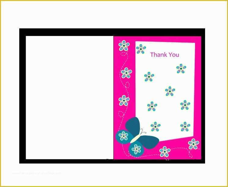 Thank You Card Template Free Download Of 30 Free Printable Thank You Card Templates Wedding