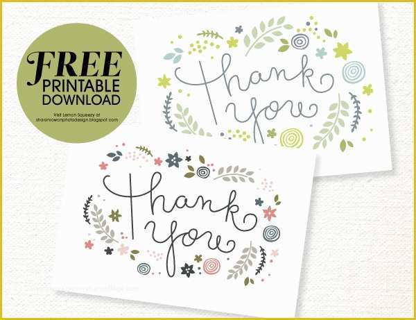 55 Thank You Card Template Free Download