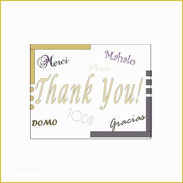 Thank You Card Template Free Download Of Microsoft Thank You Card Template Salonbeautyform
