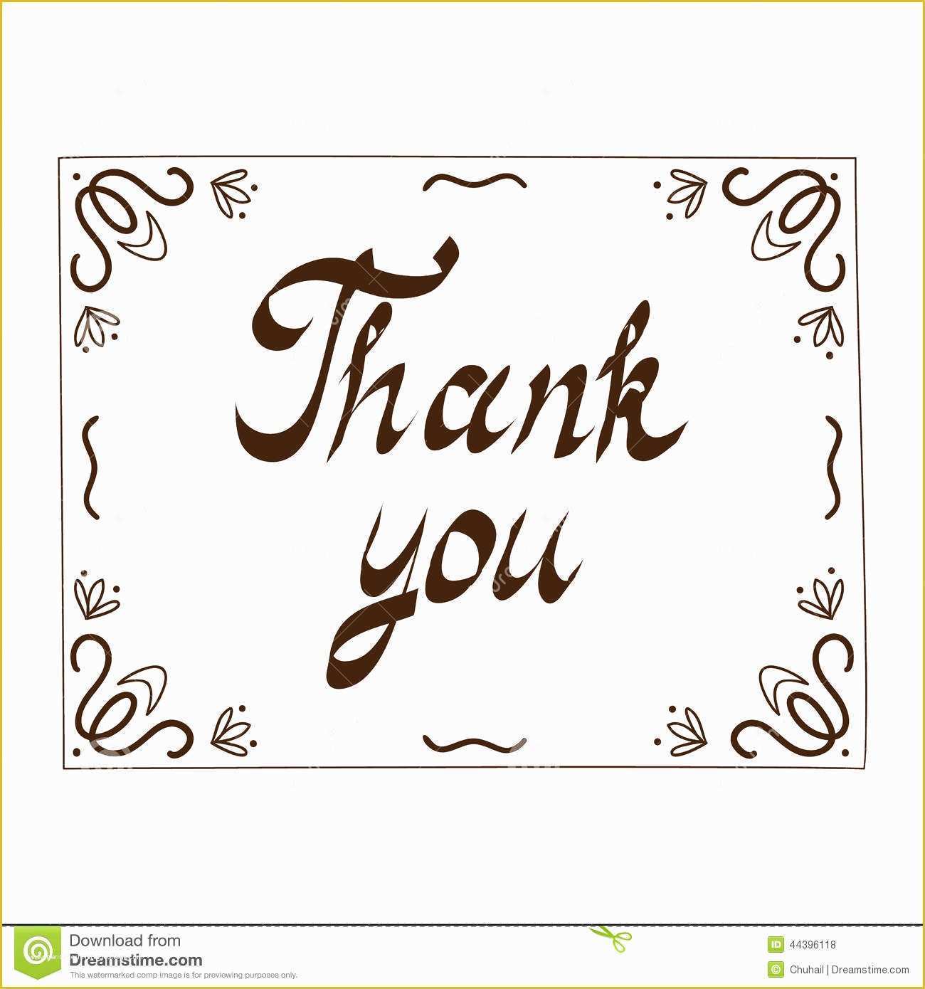 Thank You Card Template Free Download Of Thank You Card Template Stock Vector Illustration Of Give
