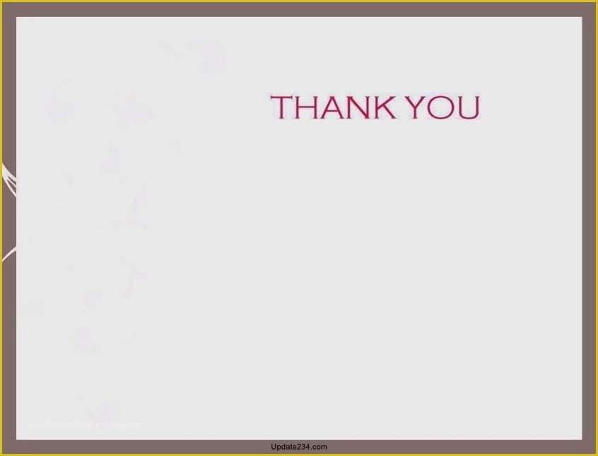 Thank You Card Template Free Download Of Wedding Thank You Card Template Free Download Template