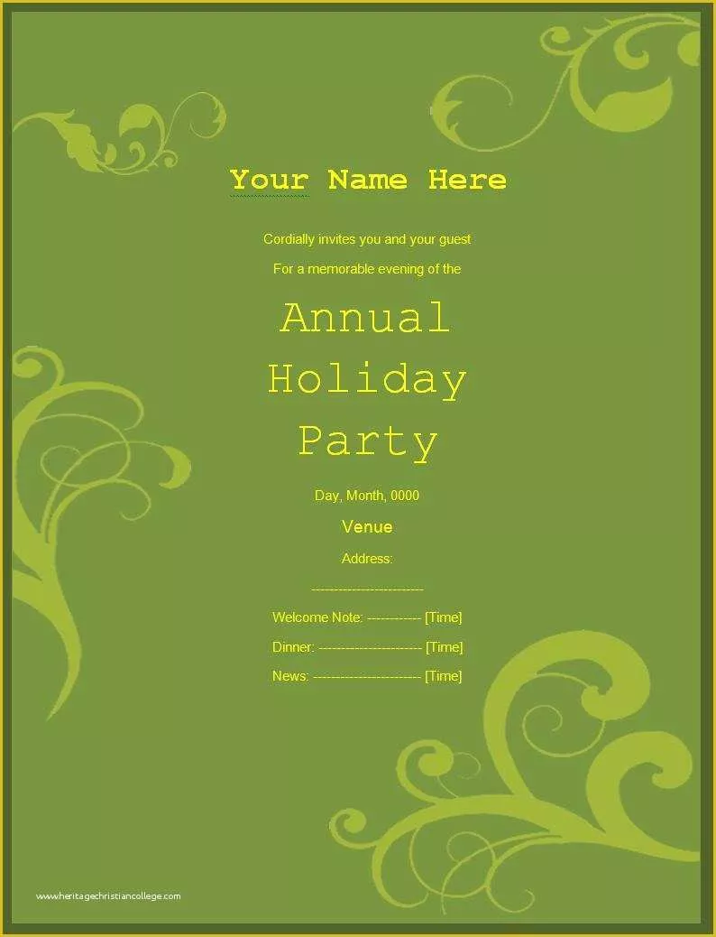 Thank You Flyer Template Free Of 10 Party Invitation Templates