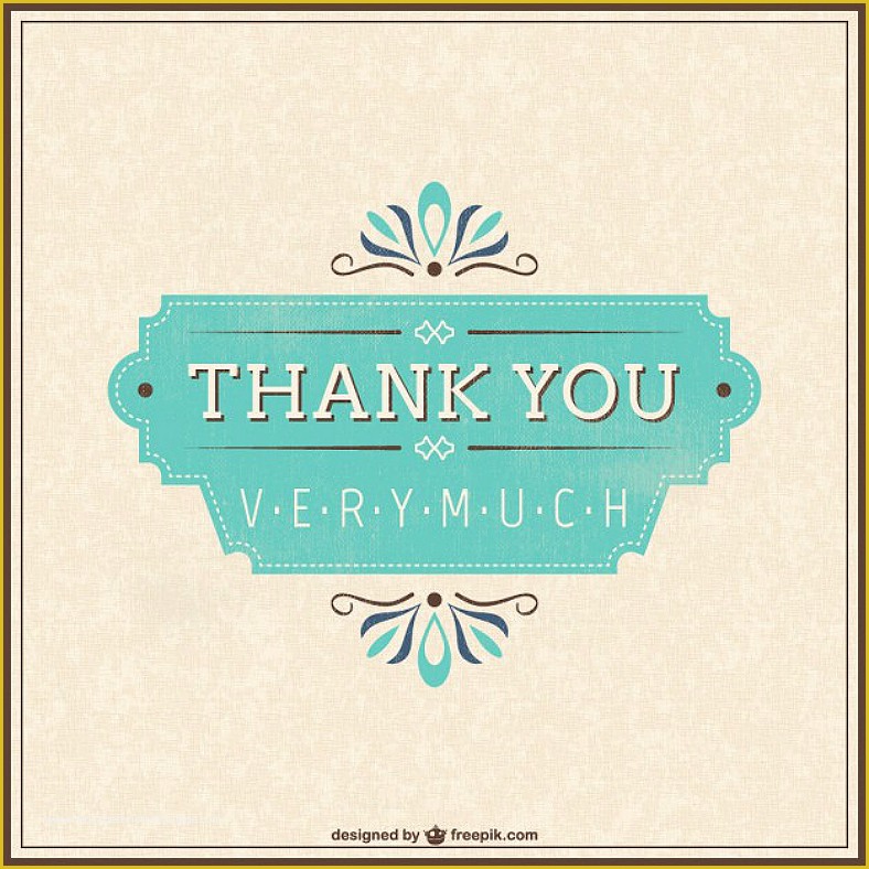 Thank You Flyer Template Free Of 7 Retro Thank You Card Designs