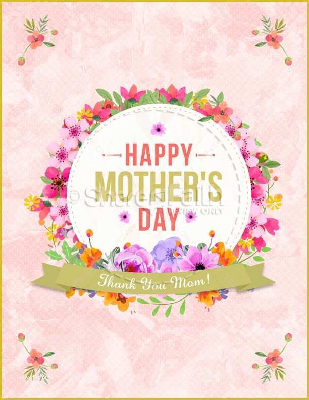 Thank You Flyer Template Free Of Happy Mother S Day Thank You Mom Flyer Template