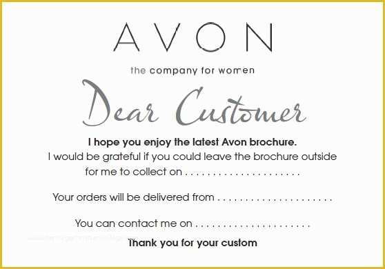 Thank You Flyer Template Free Of "free Avon Templates Brochure Drop Note Flyer Postcard