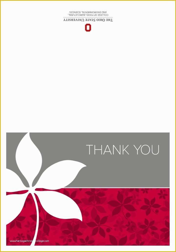 Thank You Flyer Template Free Of Thank You Card Templates the Cfaes B Creative Corporate