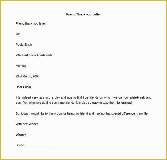 Thank You Note Template Free Of 41 Free Thank You Letter Templates Doc Pdf