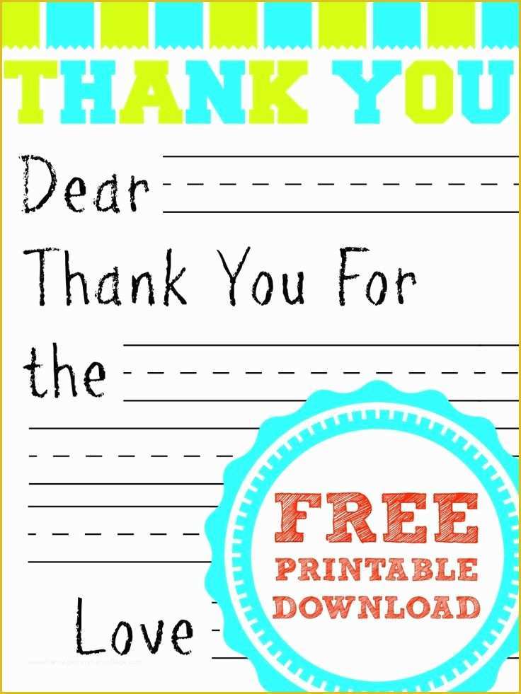Thank You Note Template Free Of 25 Best Ideas About Letter Writing Template On Pinterest 