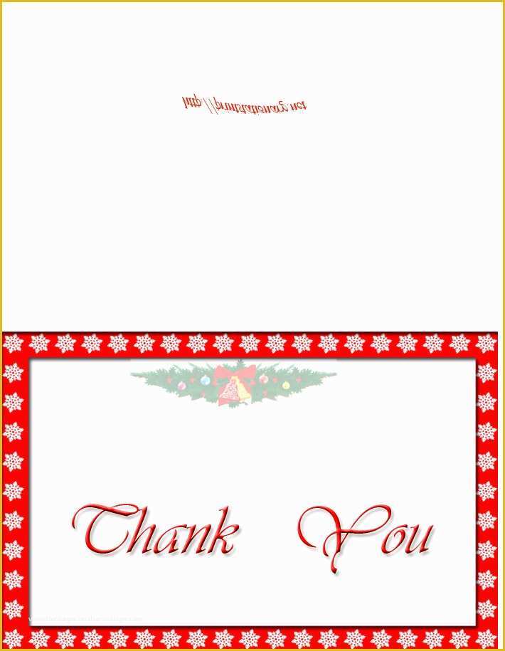Thank You Note Template Free Of Free Printable Holiday Thank You Cards Free Christmas