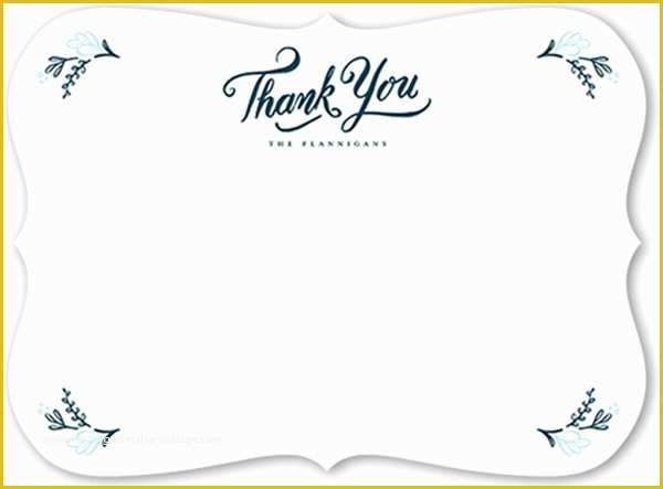 Thank You Note Template Free Of Thank You Note Template