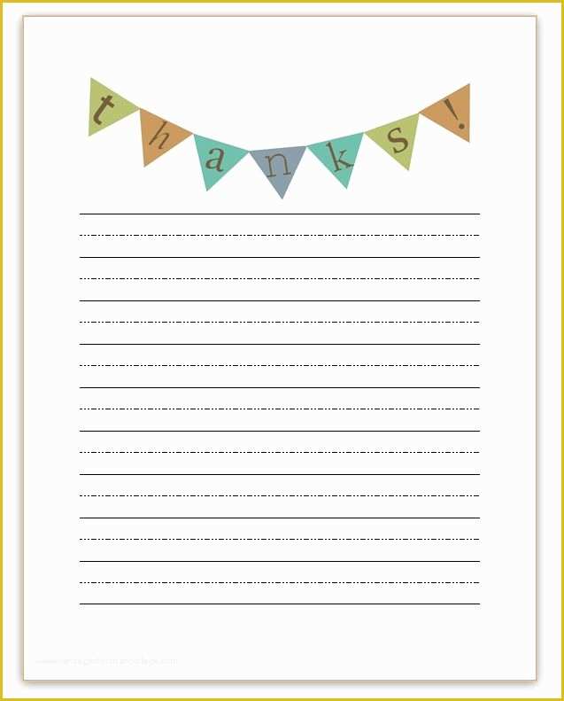 Thank You Note Template Free Of Thank You Notes Printable Awesome Mama