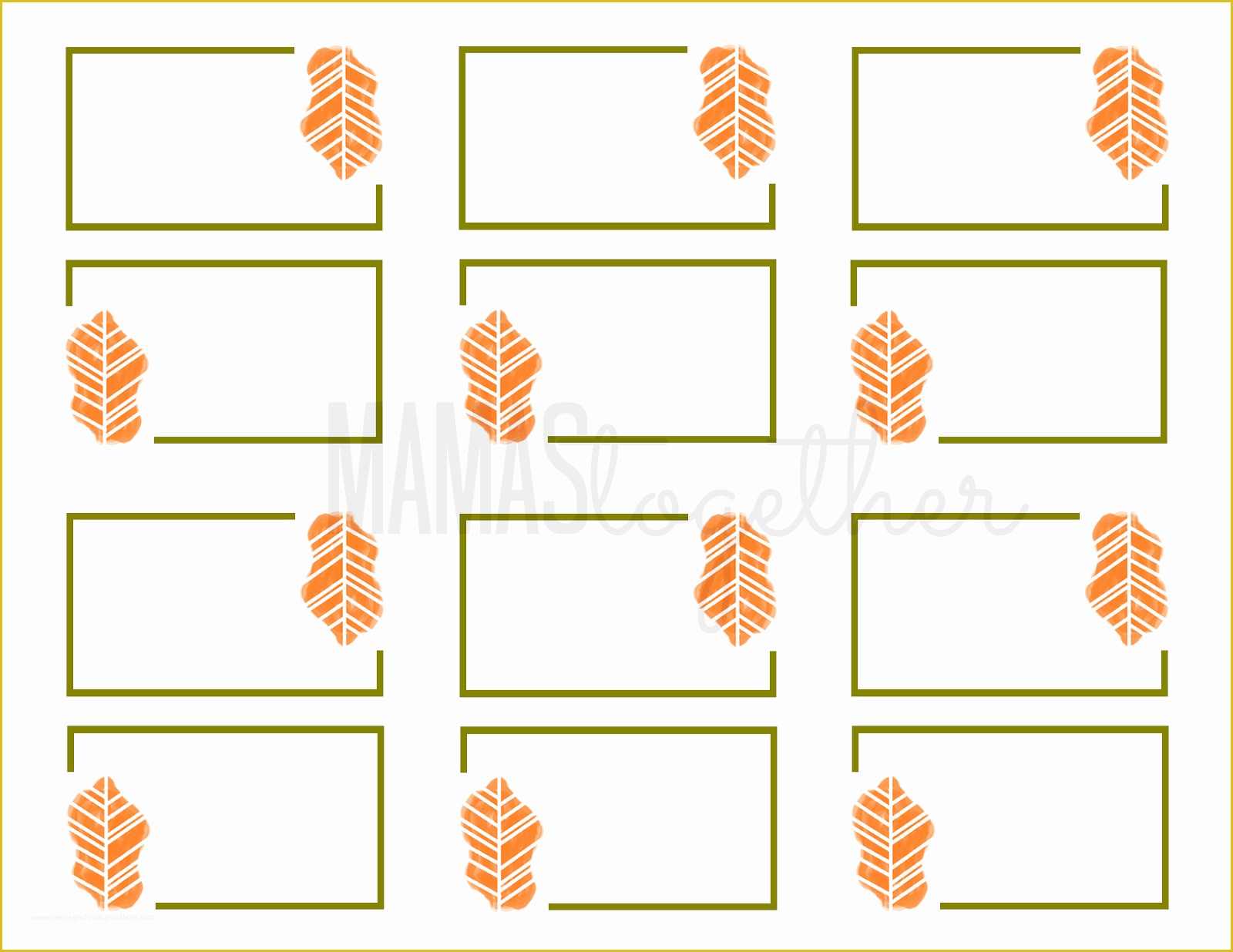 Thanksgiving Card Template Free Of 19 Elegant & Fun Printable Place Cards