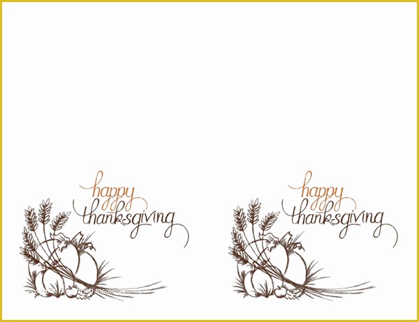 Thanksgiving Card Template Free Of Cards Fice