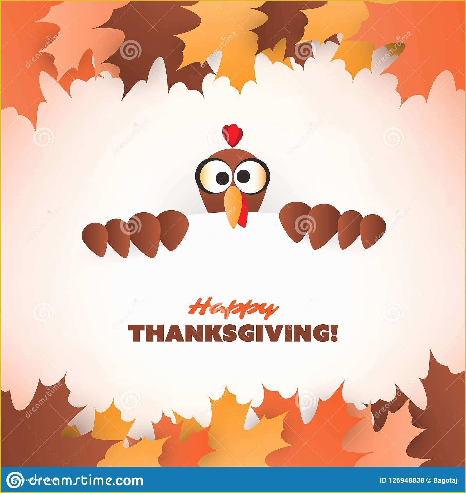 Thanksgiving Card Template Free Of Happy Thanksgiving Card Design Template Stock Vector