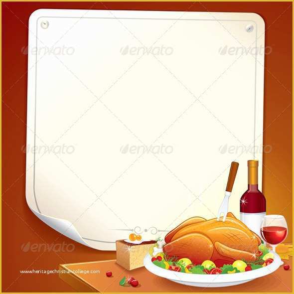 Thanksgiving Card Template Free Of Thanksgiving Day Card Vector Illustration by Pilart