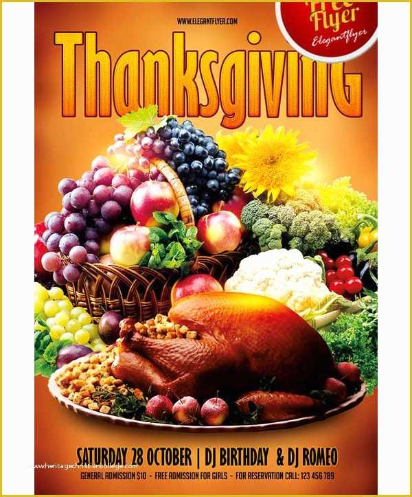 Thanksgiving Flyer Free Template Of 27 Thanksgiving Flyer Templates Free & Premium Download