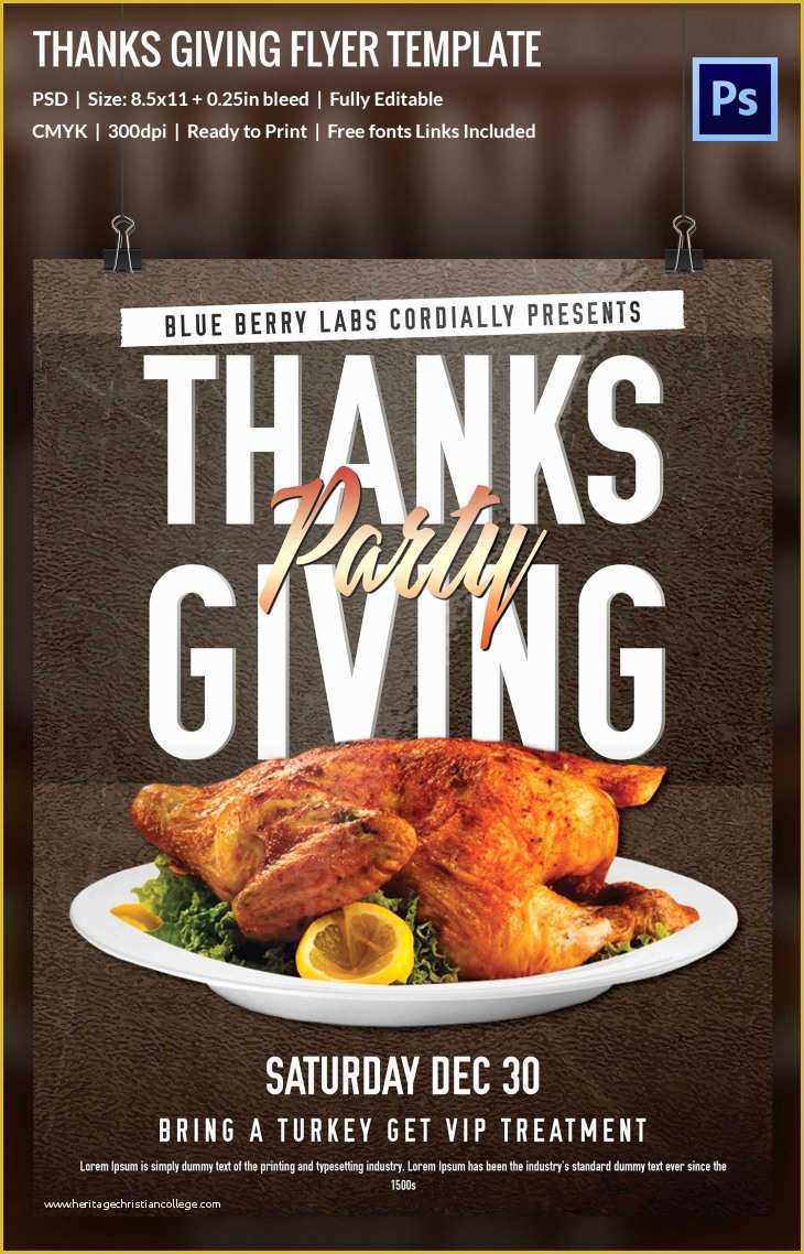 Thanksgiving Flyer Free Template Of 45 Thanksgiving Designs Free Printable Psd Ai