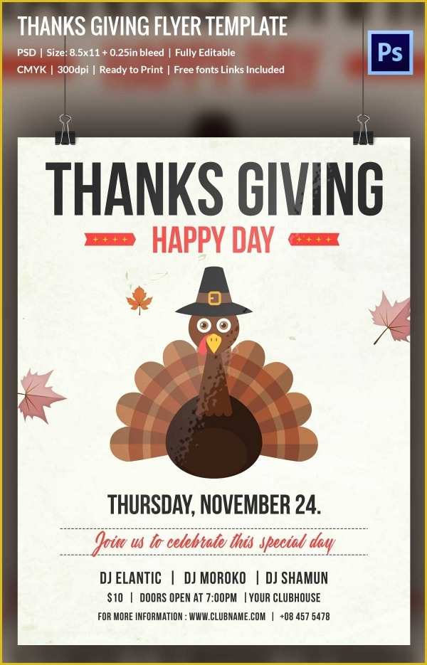 Thanksgiving Flyer Free Template Of 76 Thanksgiving Templates Editable Psd Ai Eps format