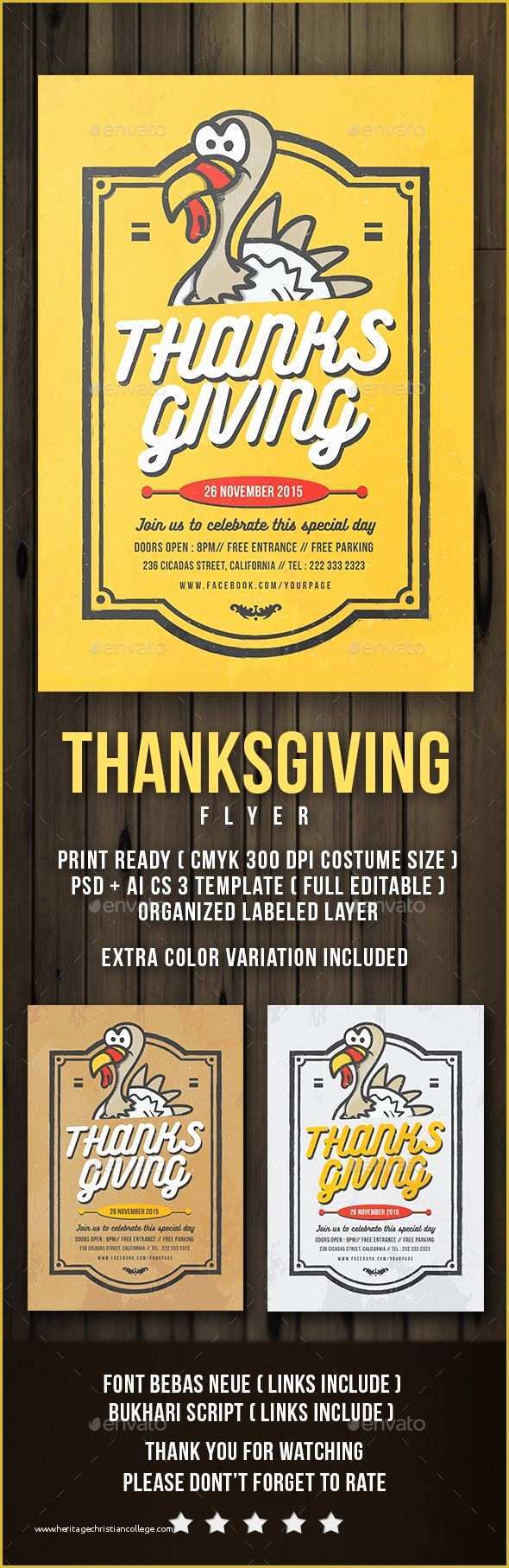 Thanksgiving Flyer Free Template Of Flyer Thanksgiving