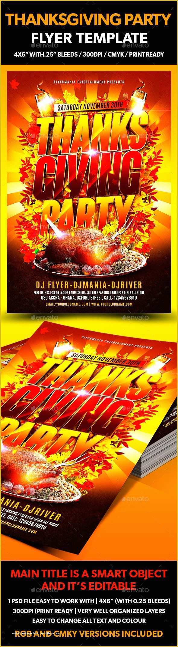 Thanksgiving Flyer Free Template Of Pin by Best Graphic Design On Flyer Templates