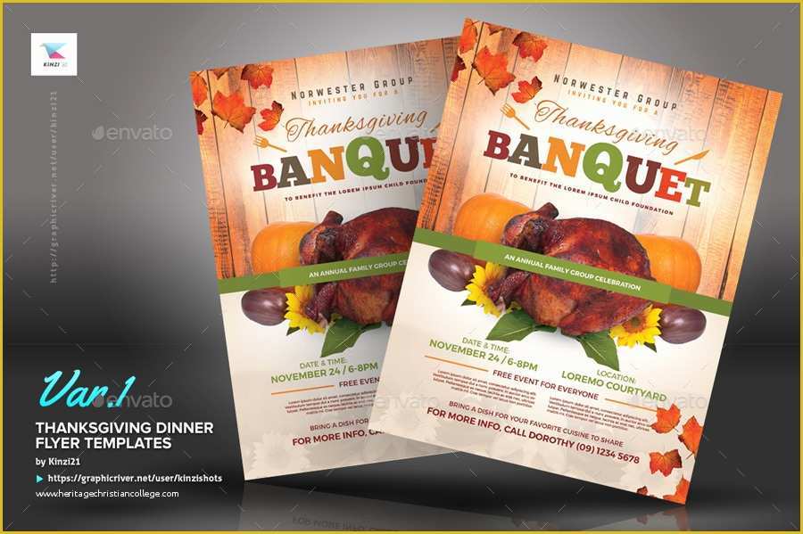 Thanksgiving Flyer Free Template Of Thanksgiving Dinner Flyer Templates by Kinzishots