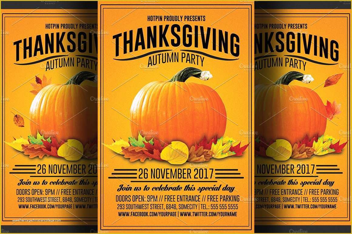 Thanksgiving Flyer Free Template Of Thanksgiving Flyer Template Flyer Templates Creative