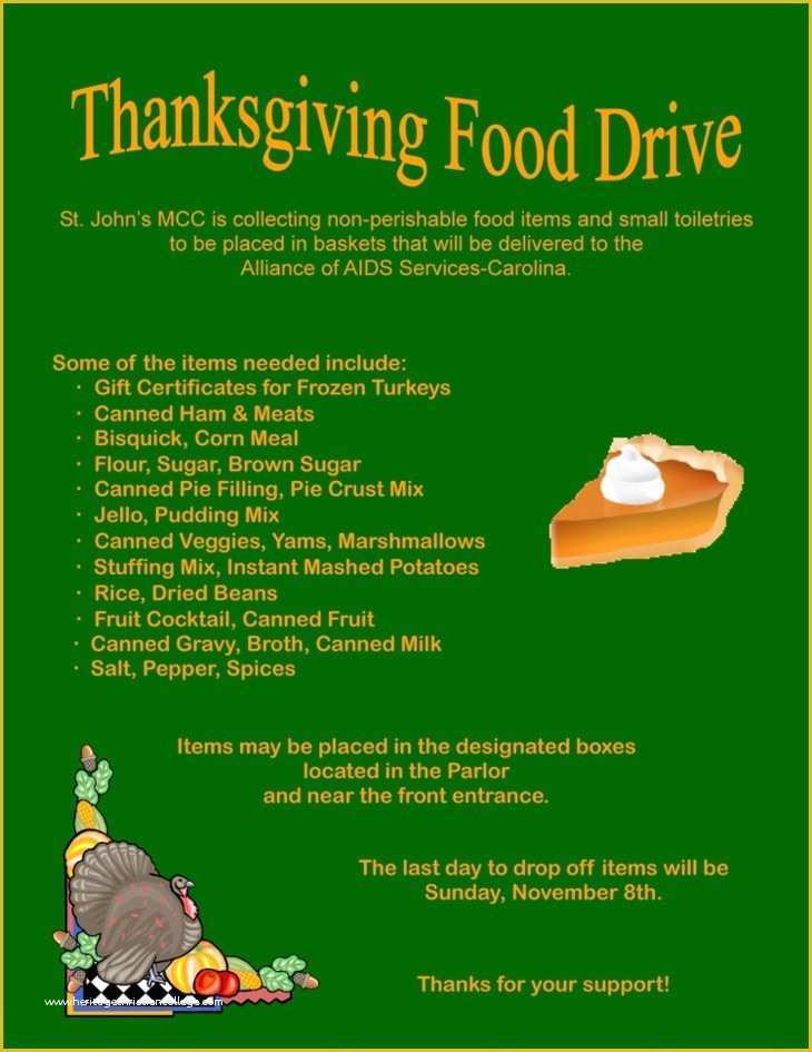 Thanksgiving Food Drive Flyer Template Free Of Thanksgiving Food Drive Flyer Template for Free – Festival
