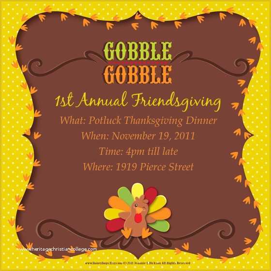 Thanksgiving Potluck Invitation Template Free Printable Of 6 Best Of Thanksgiving Email Invitations Fice