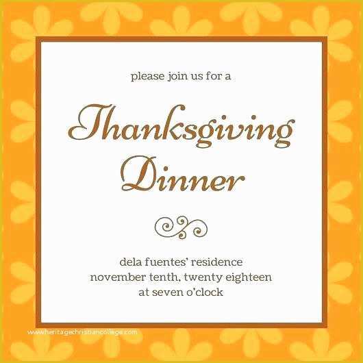44 Thanksgiving Potluck Invitation Template Free Printable