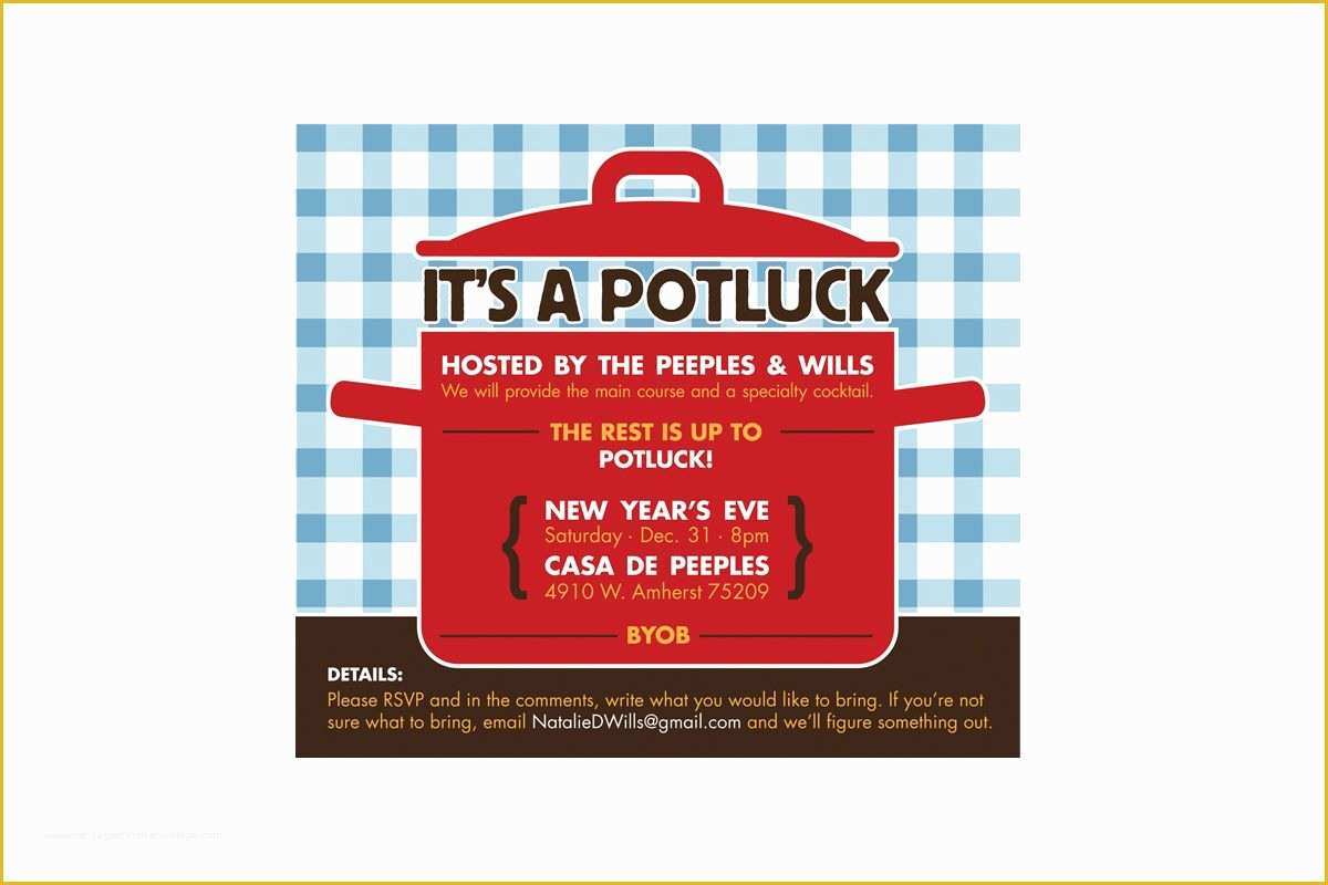 Thanksgiving Potluck Invitation Template Free Printable Of Potluck Invitation Template Free 2016